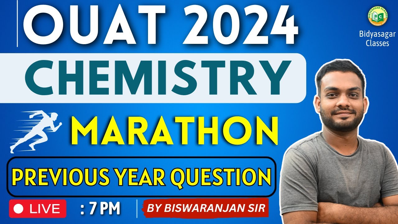 OUAT Entrance Exam 2024 | Chemistry | Previous Year Question Discussion #bidyasagarclasses #ouat