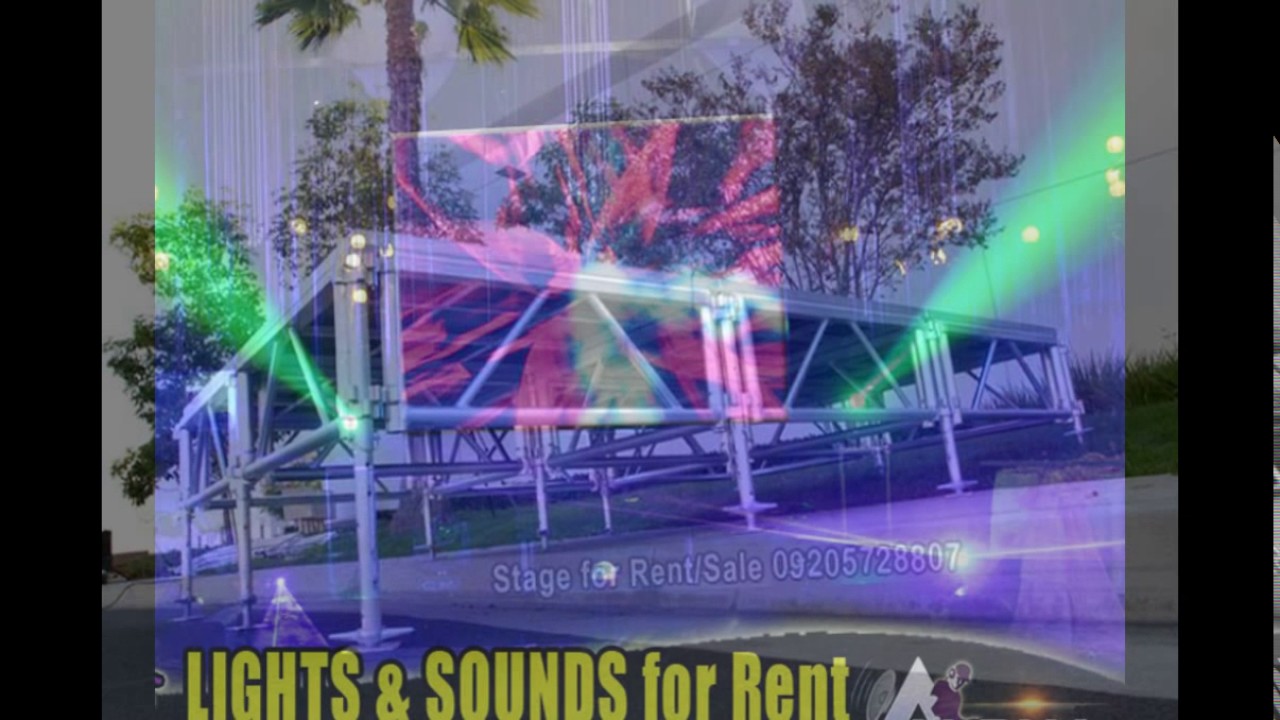 Lights & Sounds for Portable Stage Rental - Alpha Stage Rental & Cooling Systems