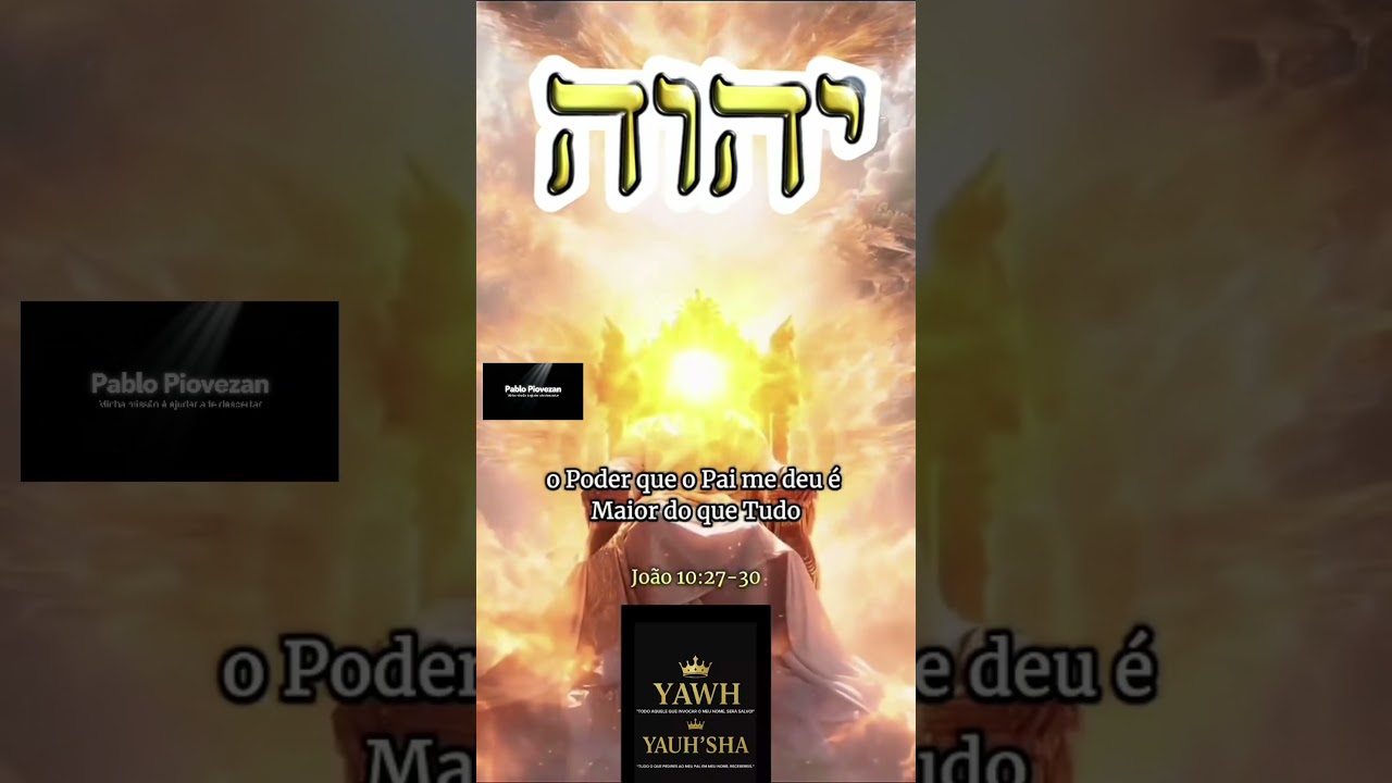 YAUCHANAN/JOÃO 10. 27-30 