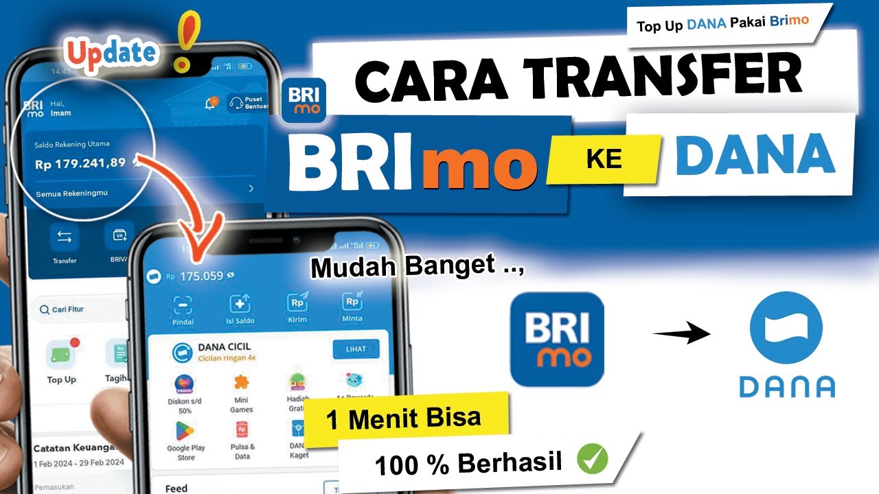 ✅ Cara Transfer BRIMO Ke DANA | Top Up DANA Pakai BriMo Terbaru