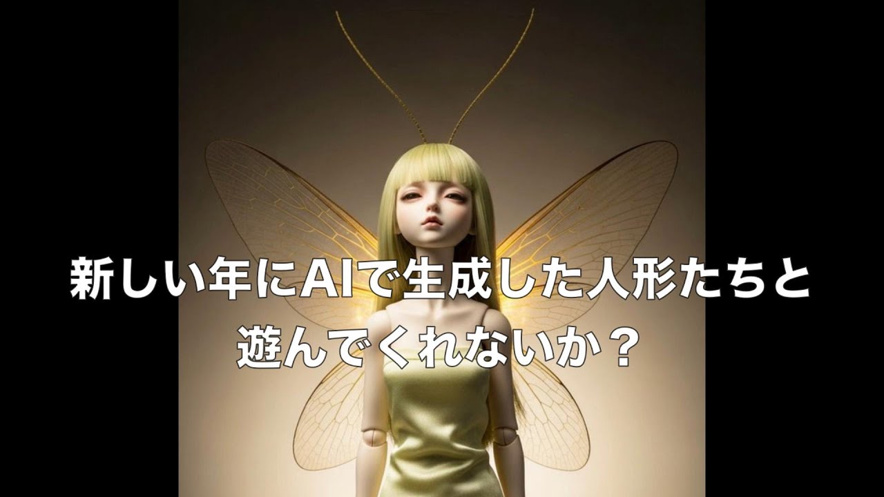 新しい年にAIで生成した人形たちと遊んでくれないか