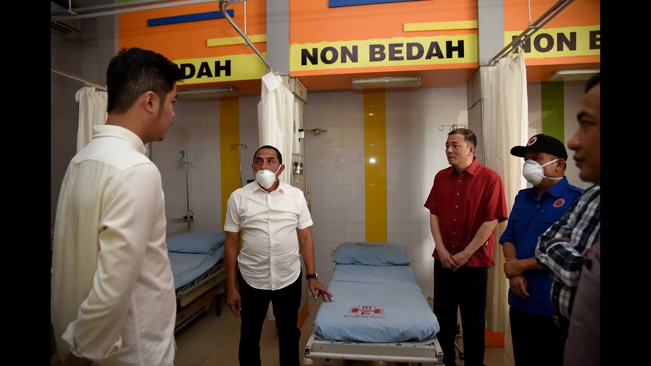 Perbanyak Ruang Isolasi Covid-19, Gubernur Sumut Tinjau Sejumlah RS dan Gedung