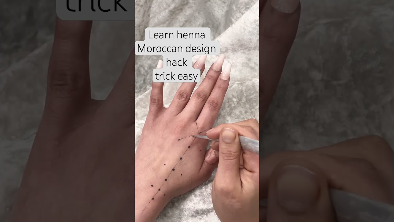 Easy Moroccan henna design tutorial 