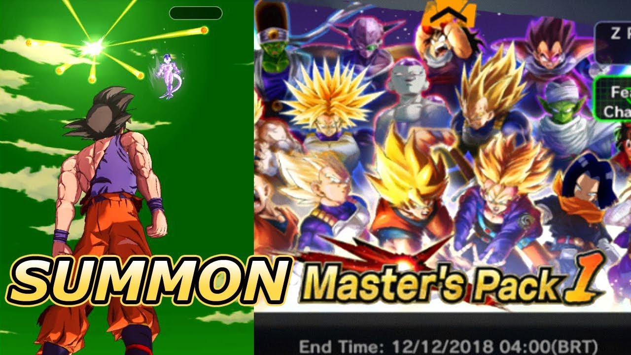 SUMMON MASTER PACK 1 + 1 SPARKING GARANTIDO - DRAGON BALL LEGENDS