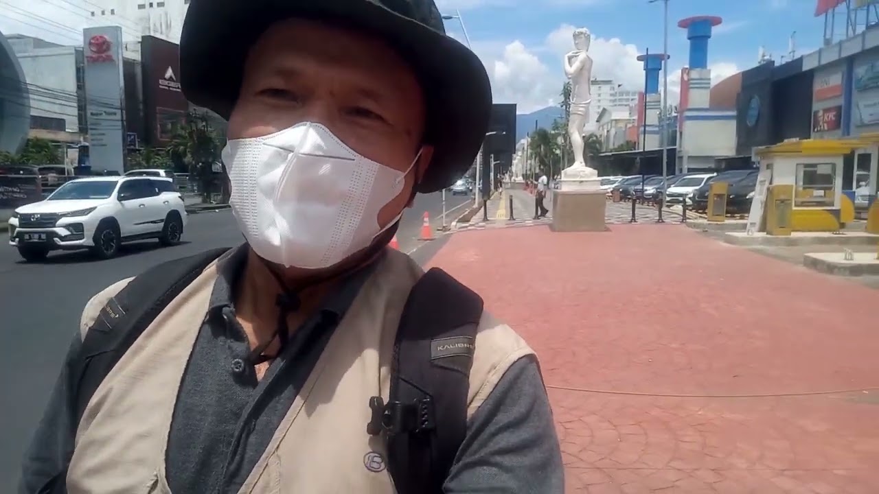 Terbaru !! Pedestrian kawasan Boulevard Manado, jalan kaki sepanjang kawasan Jalan Piere Tendean