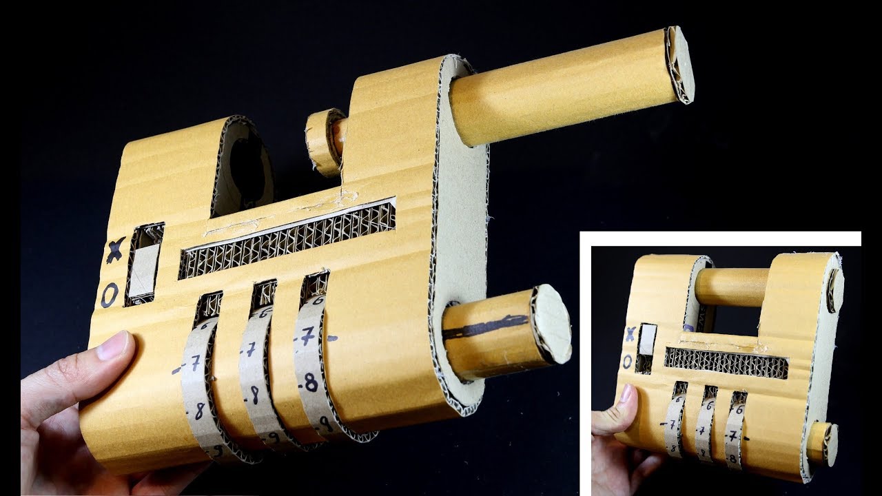 [LXG246] Make a Password Combination Anti-Theft Shutter Padlock using Cardboard