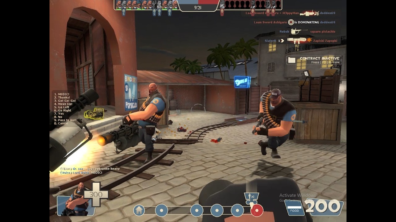 all heavies in a tf2 match lol