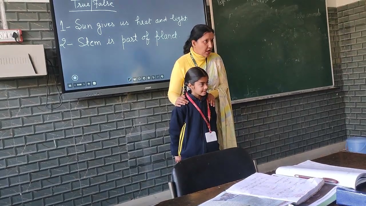 DPS Dhaliara Himachal Pradesh Best school, see class 1st student confidence.