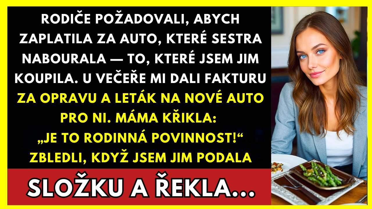 Rodiče Chtěli, Ať Zaplatím Nehodu Své Sestry — Pak Jsem Jim Předala Složku, Která Změnila Všechno