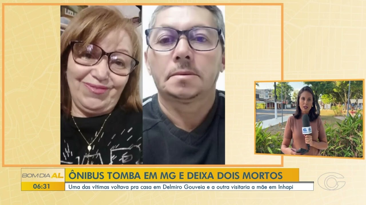 Acidente com ônibus de turismo deixa dois mortos no Sertão de Alagoas - 09/03/2026