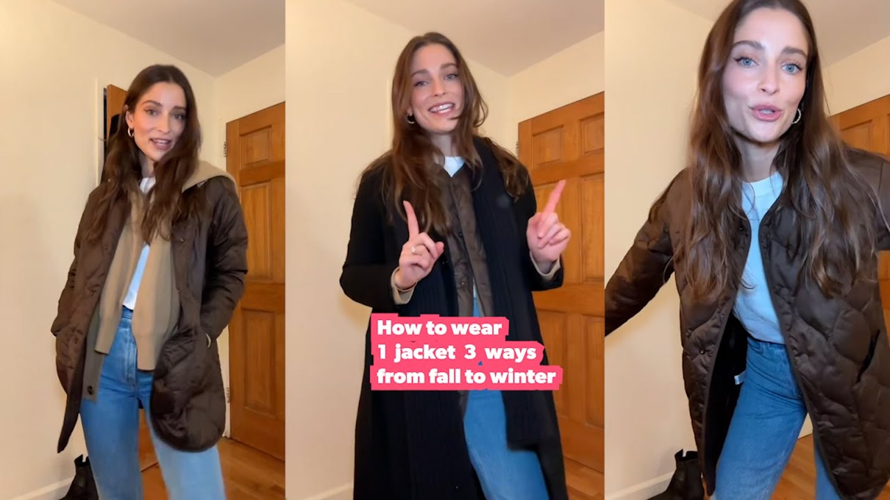 How to style 1 jacket 3 ways from fall to winter l GMA