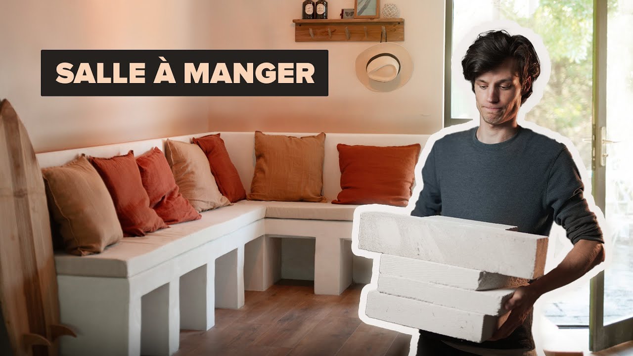 Je fabrique un coin BANQUETTE en béton cellulaire