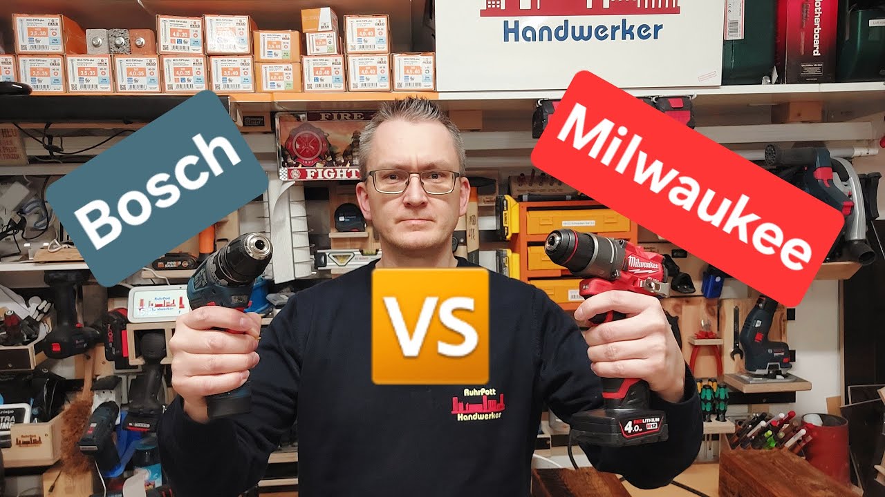 Milwaukee VS Bosch Professional - Akkuschrauber Test