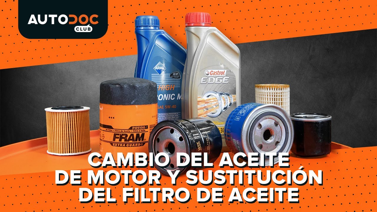 Сómo cambiar el filtro del motor y el filtro de aceite del coche [VÍDEO TUTORIAL DE AUTODOC]