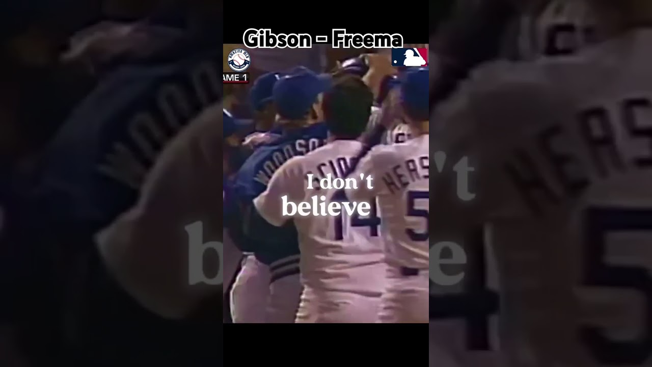 Gibson - Freeman #baseball #mlbvenezuela #arepapower #mlb #beisbolvenezolano #dodgers #dodgersfans