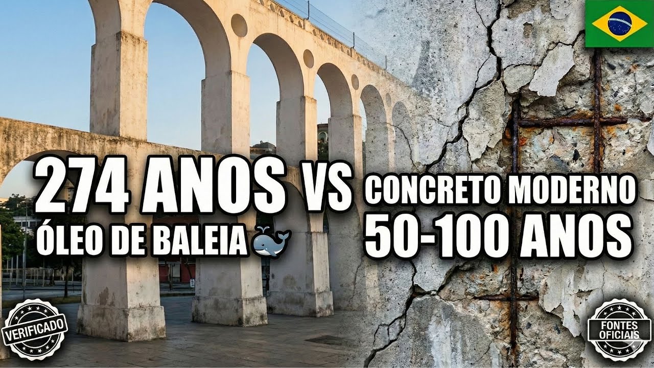 O Segredo dos Arcos: Por Que Usaram Óleo de Baleia no Concreto (Rio de Janeiro)