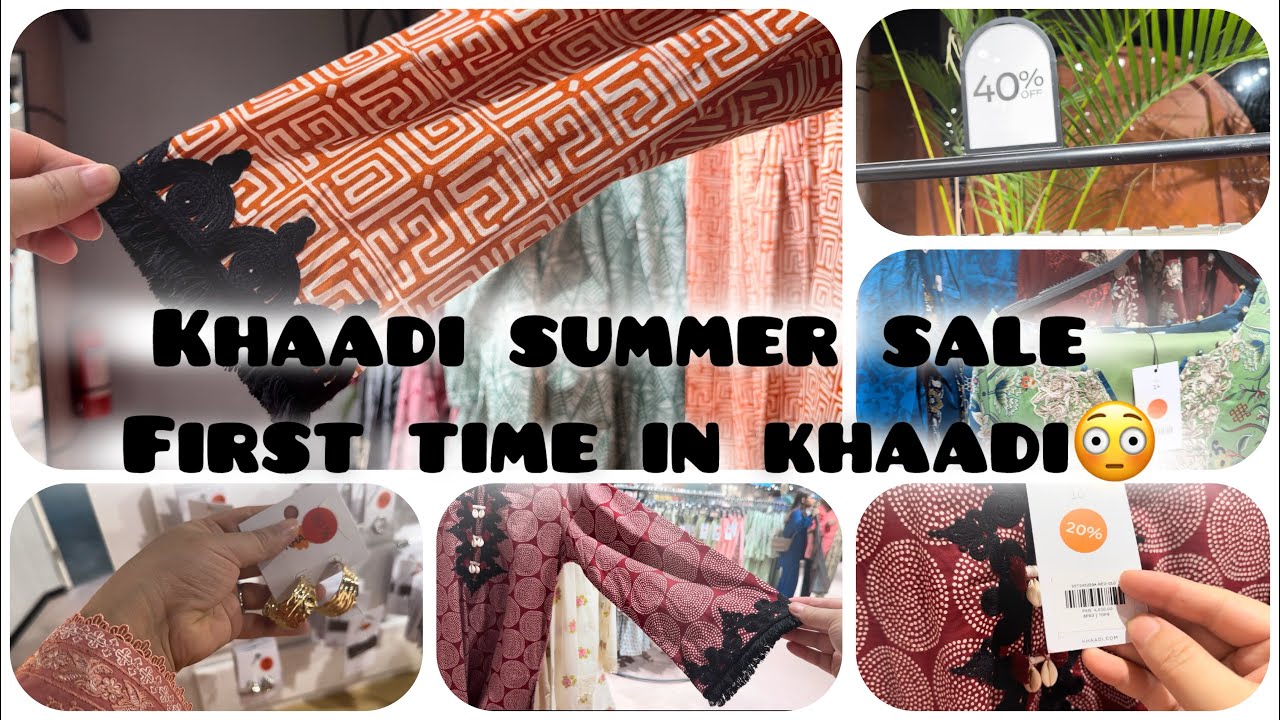Khaadi's Summer Sale: as low as rs:1500 flat 20% 30% 40% summer dress design ideas| tips tric