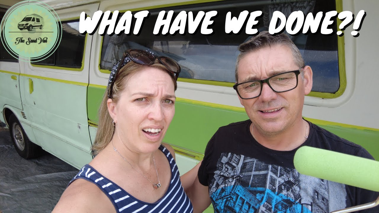 PAINTING DISASTER!  Toyota Hiace paint job Travel Van life #vanlife #camping #diy #diypainting