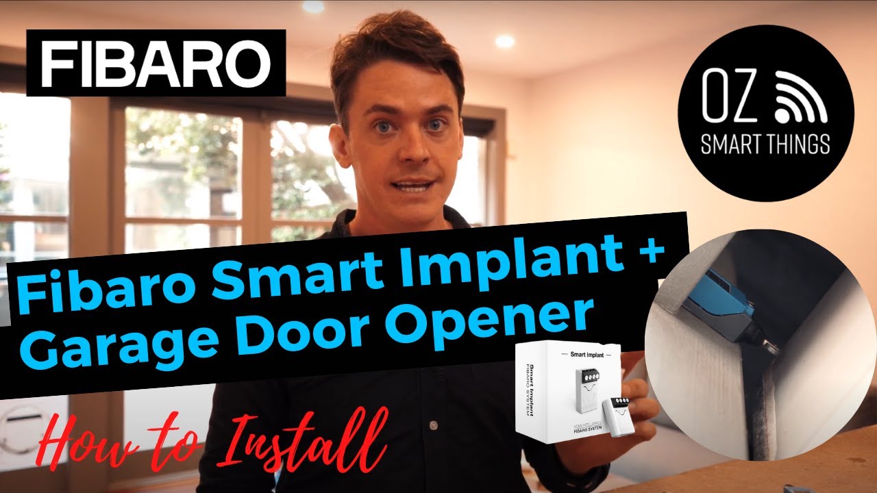 How to Install a FIBARO Implant in a Garage Door Motor, Smart Home in Australia 2021 Oz Smart Things