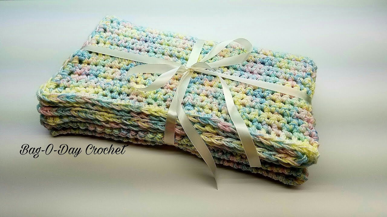 Easy Crochet Baby Blanket | Quick and Easy BEGINNER blanket  BAG O DAY Crochet Tutorial