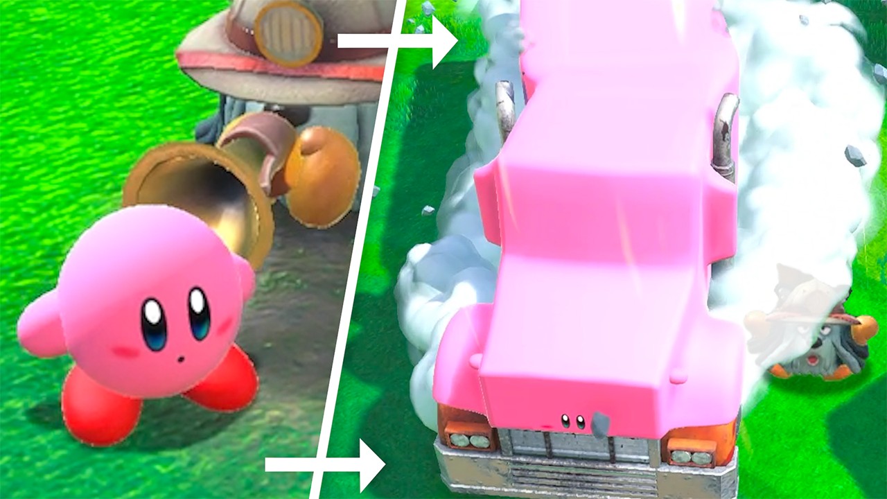 Kirby, but Getting Hit Randomizes Kirby..