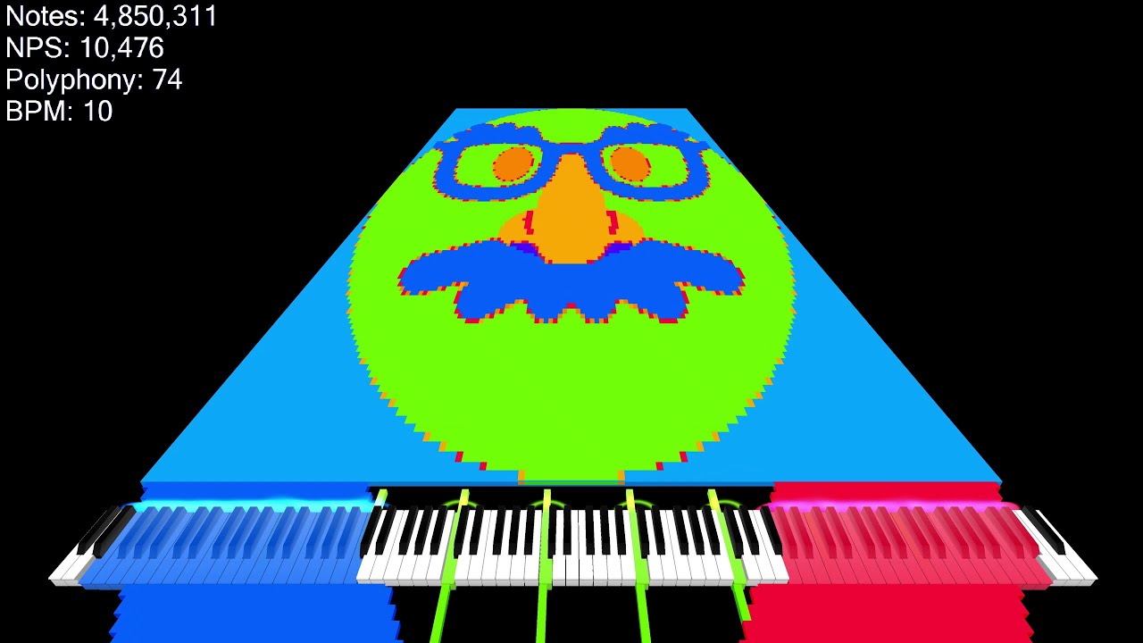 [Fished MIDI] The Melody that Disguised Face made v1 - 707.82 Million (AUDIO WARNING)