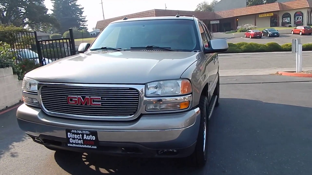 2003 GMC Yukon SLT 4X4 ONLY 93k original miles.  Video overview and walk aorund