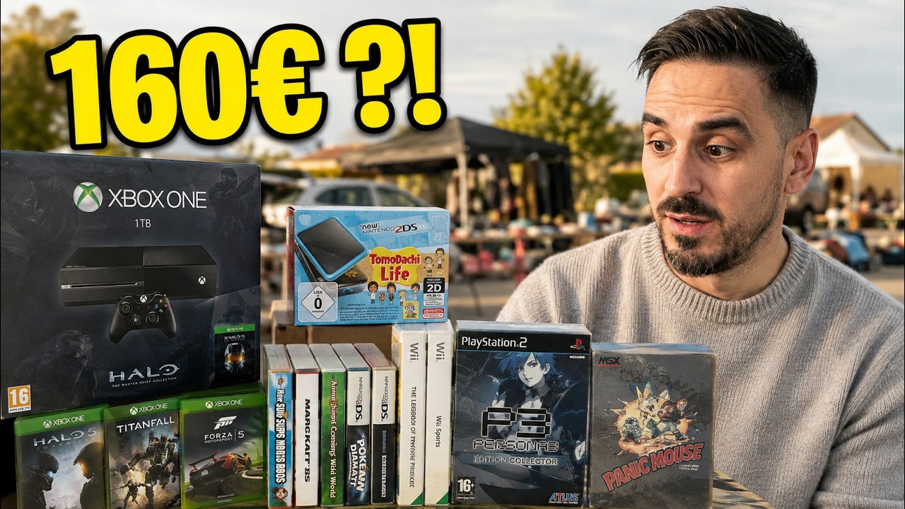 VIDE-GRENIER XXL : Xbox One Halo en boîte + 2DS Tomodachi à prix de fou !