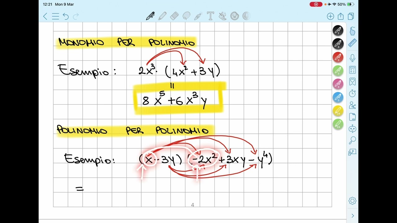 Polinomi: Addizione, sottrazione e moltiplicazione