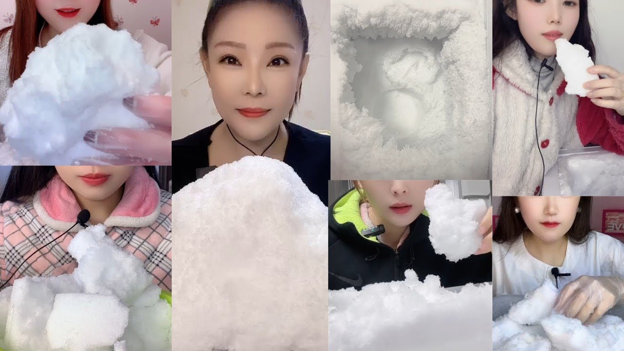 ASMR ICE EATING || FREEZER FROST❄️ ICE EATING || FROST BITES🔷 || SOFT ICE BITES ASMR🧊
