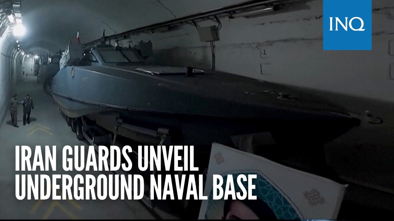 Iran Guards unveil underground naval base
