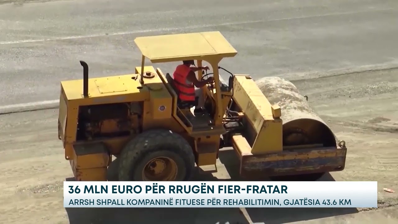 36 mln euro për rrugën Fier-Fratar/ARRSH shpall kompaninë fituese për rehabilitimin, gjatësia 43.6km