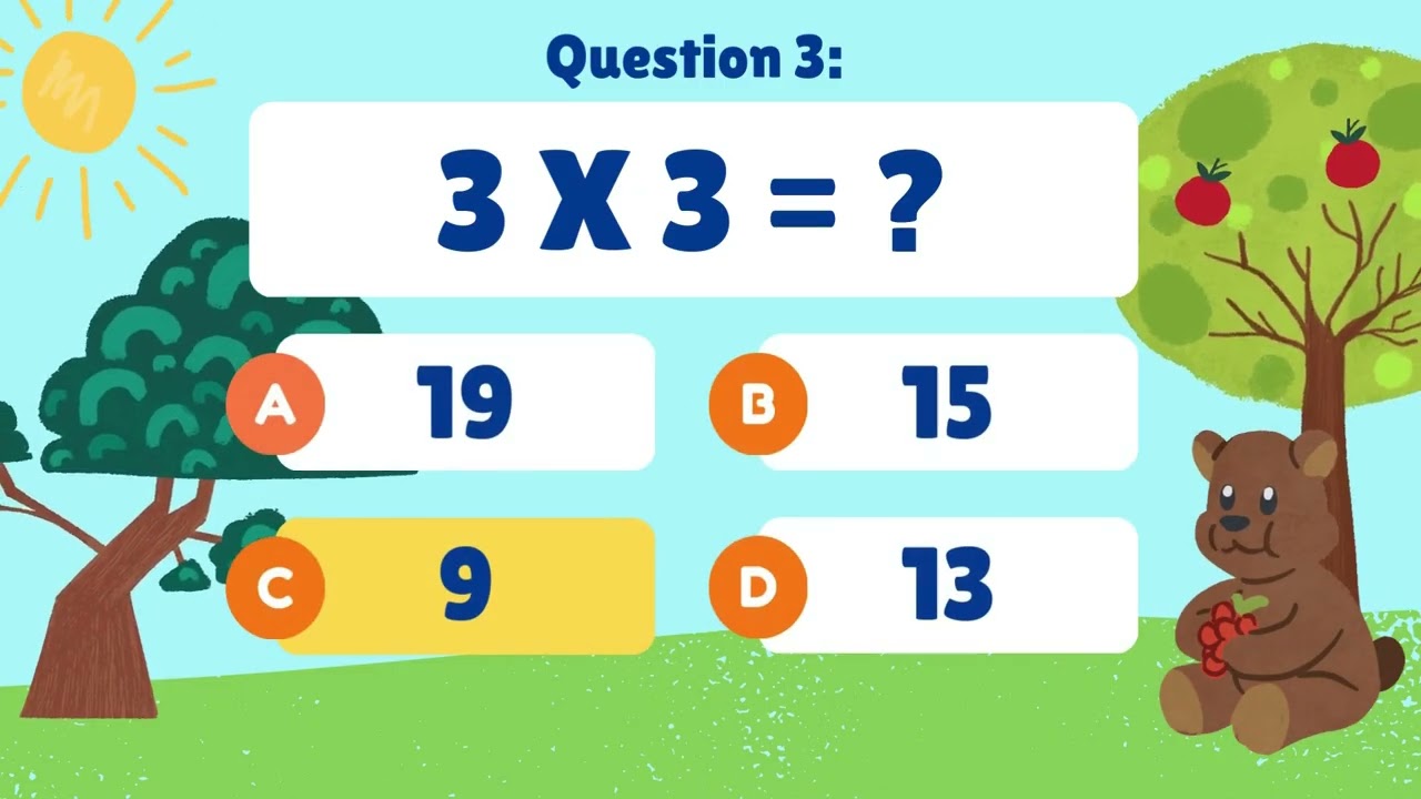 Multiplication Table Quiz Game: Learn & Play with the 3 Times Table! 🚀