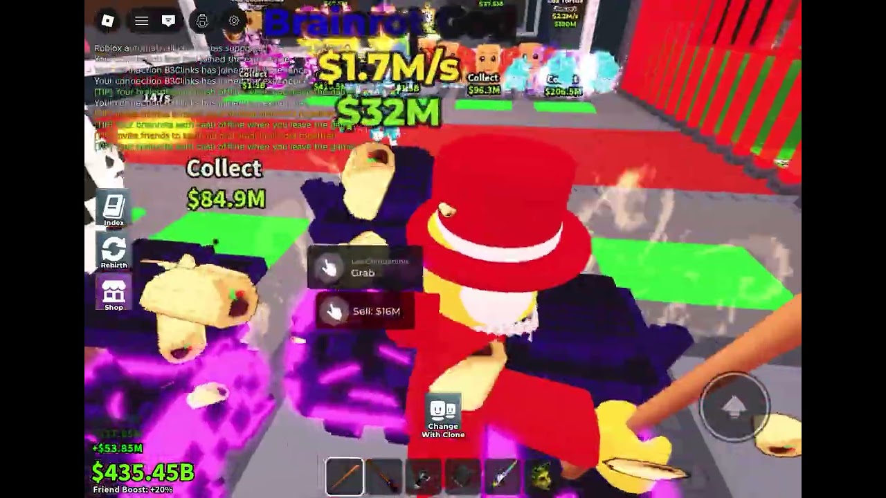 Opening lucky blocks from today’s event in steal a brainrot