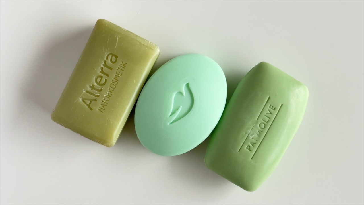 🍏 ASMR Cutting Only Green Soaps | Calming Sounds | No Talking 🍏