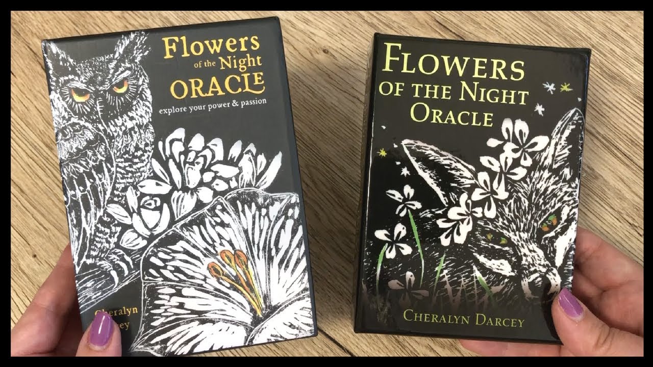 Flowers of the Night Oracle by Cheralyn Darcey unboxing and Rockpool v self-published comparison