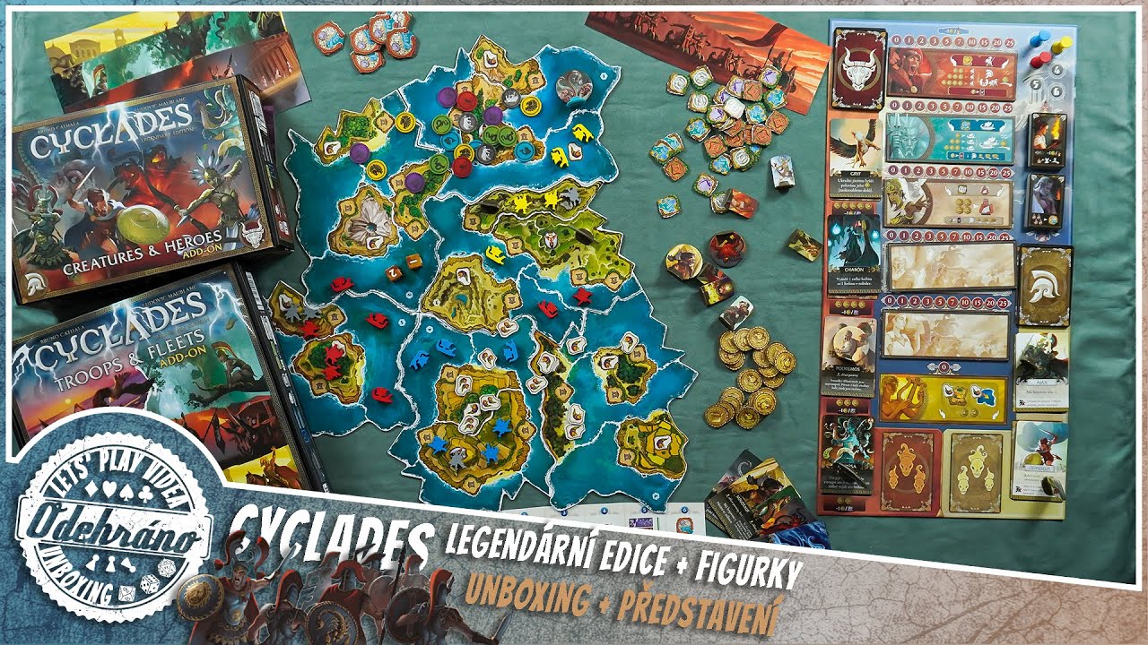 ODEHRÁNO - Cyclades: Legendární edice + figurky [UNBOXING + PŘEDSTAVENÍ]