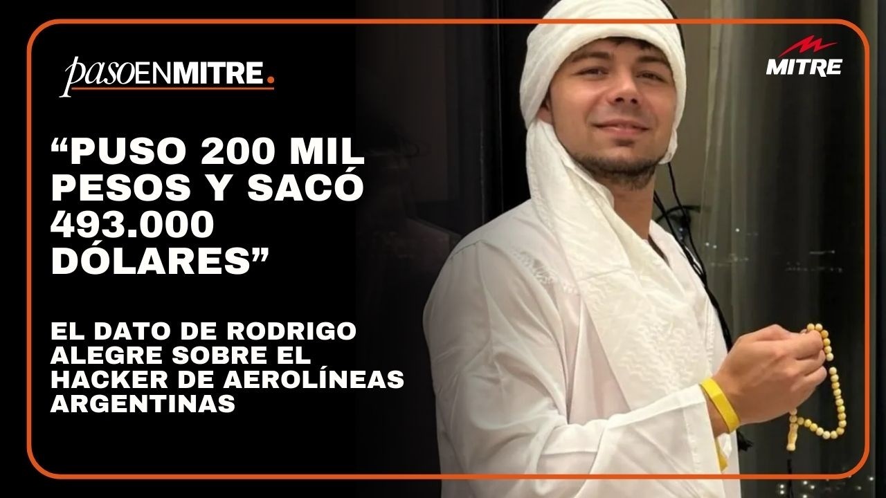 El dato de Rodrigo Alegre sobre el hacker de Aerolíneas: “Puso 200 mil pesos y sacó 493.000 dólares”