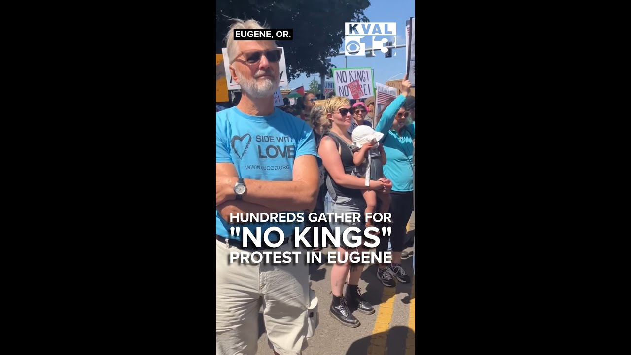 No Kings Protest Happening in Eugene Oregon