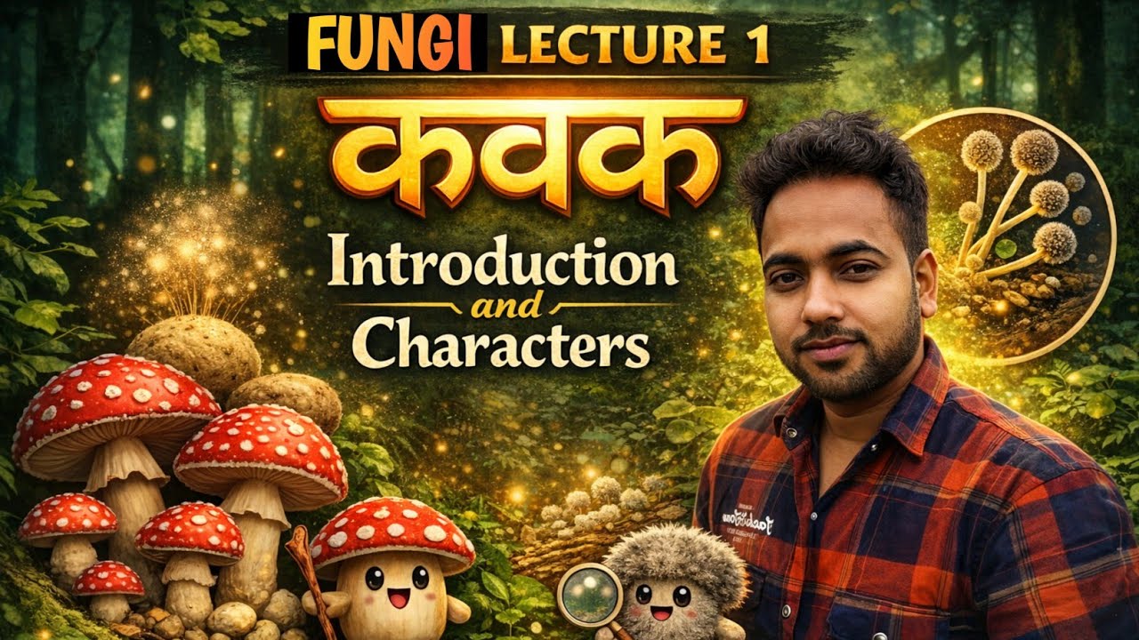Introduction and Main Characteristics of Fungi | कवक | Gungi Lecture 1 | Biology in Hindi