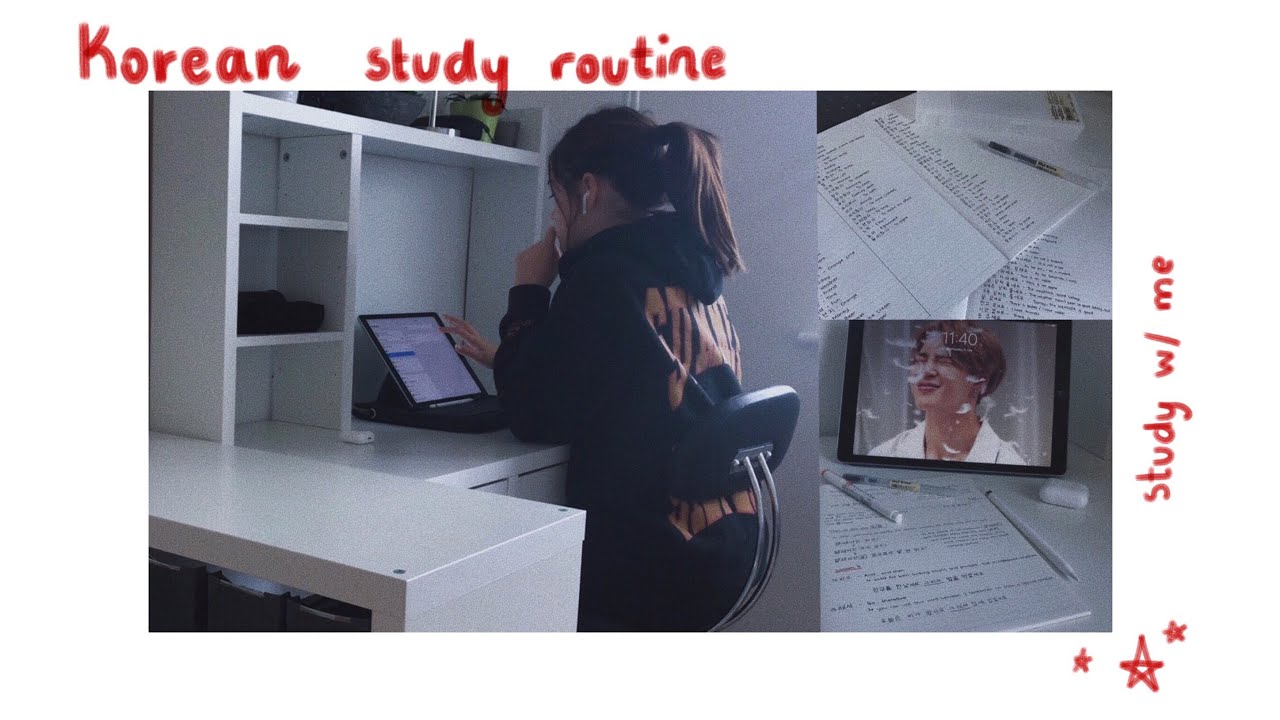 my daily korean study routine // anna lenkovska
