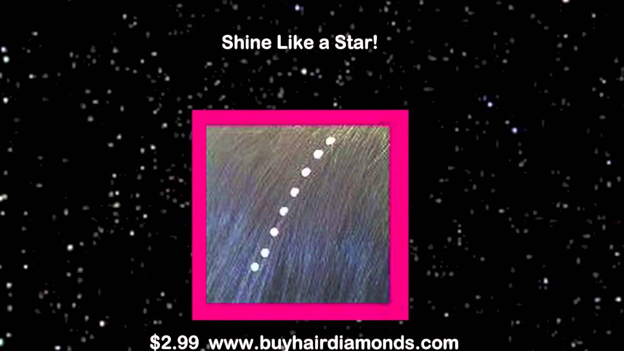 Buy Hair Diamonds - How to Style your hair with Hair Crystals