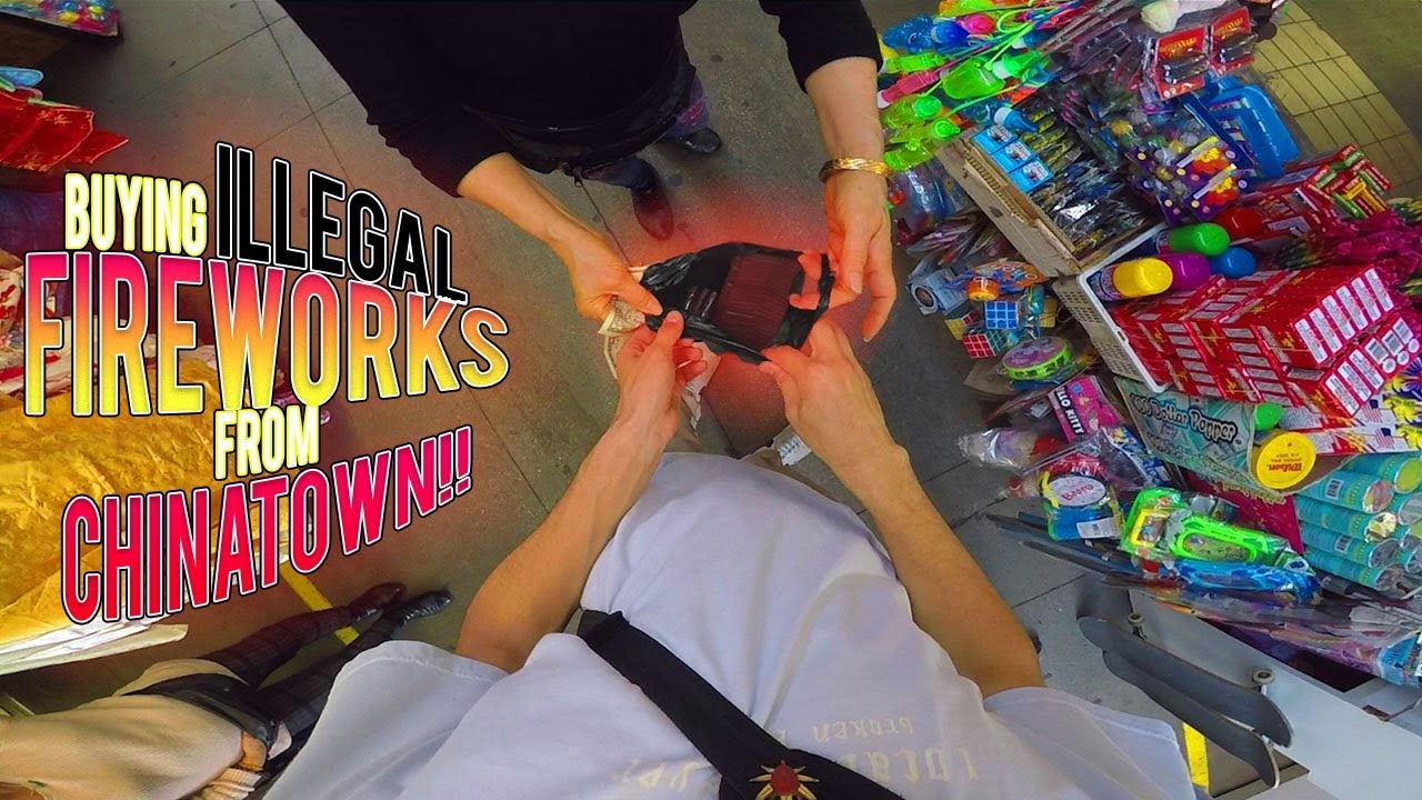 BUYING ILLEGAL FIREWORKS IN CHINATOWN!!