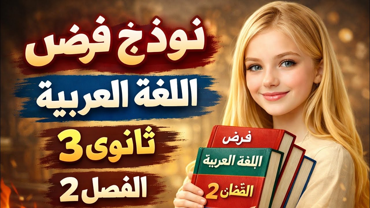 حل نمودج  باك # لغة عربية # 3 ثانوي