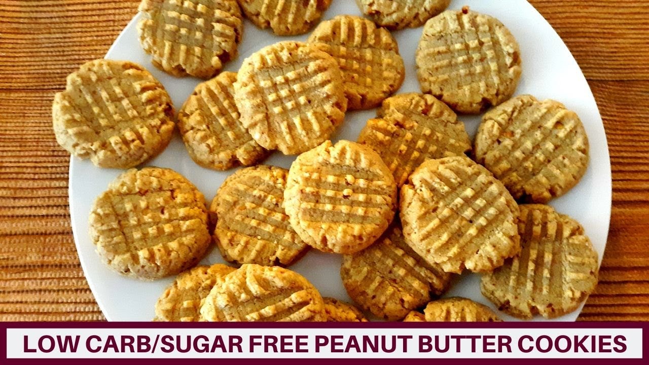 Low Carb Sugar Free Peanut Butter Cookies