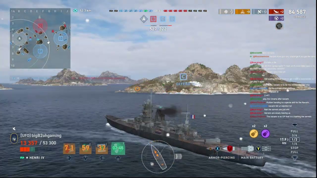 Генрих IV — лучшие моменты трансляции World of Warships Legends.