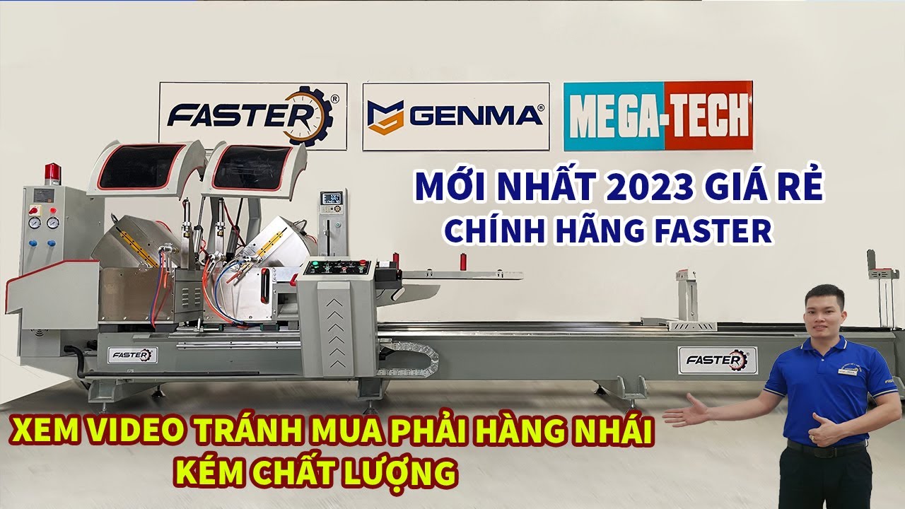 Máy cắt nhôm 2 đầu Faster 500 Pro 2023 giá rẻ