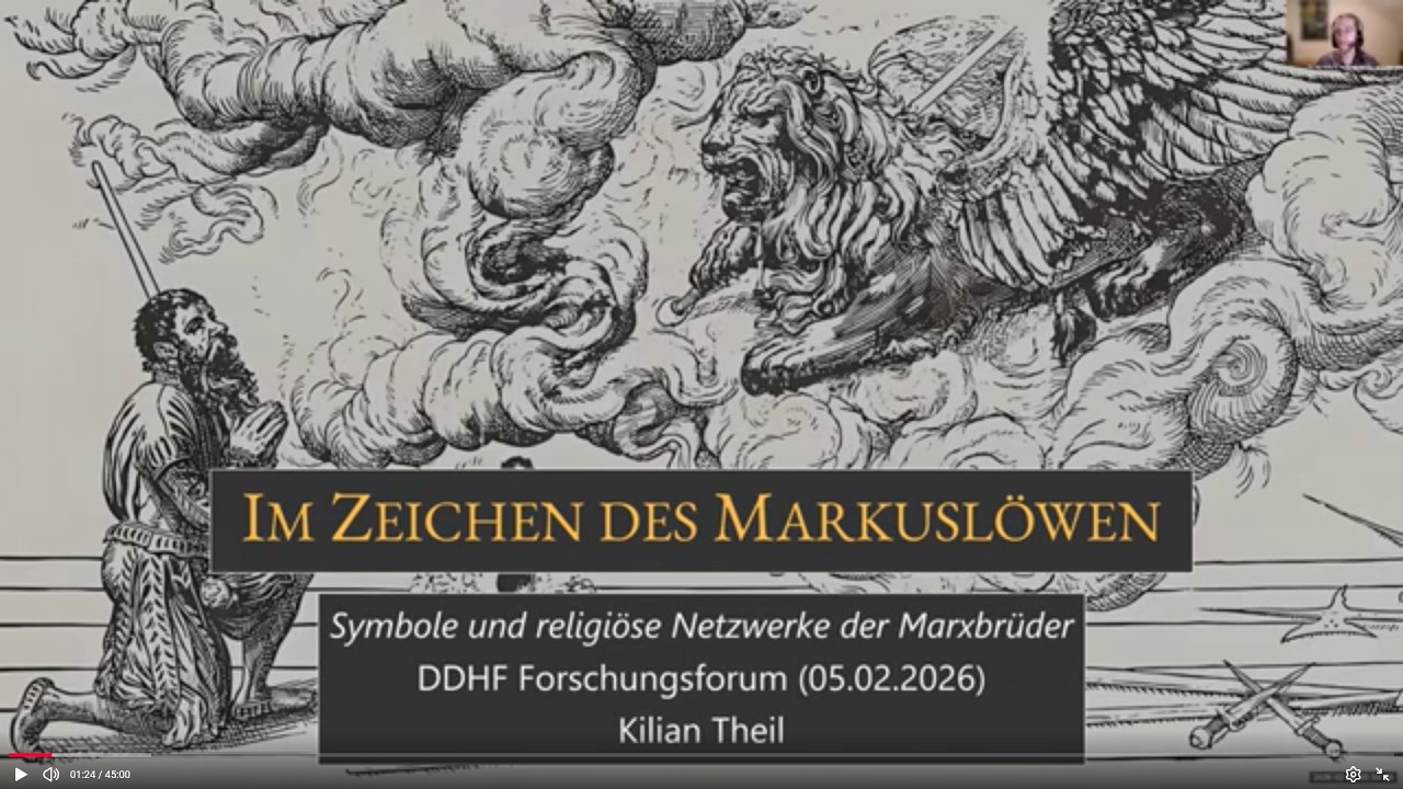 Im Zeichen des Markusl&ouml;wen &ndash; Kilian Theil,  DDHF-Forschungsforum (2026-02-11)