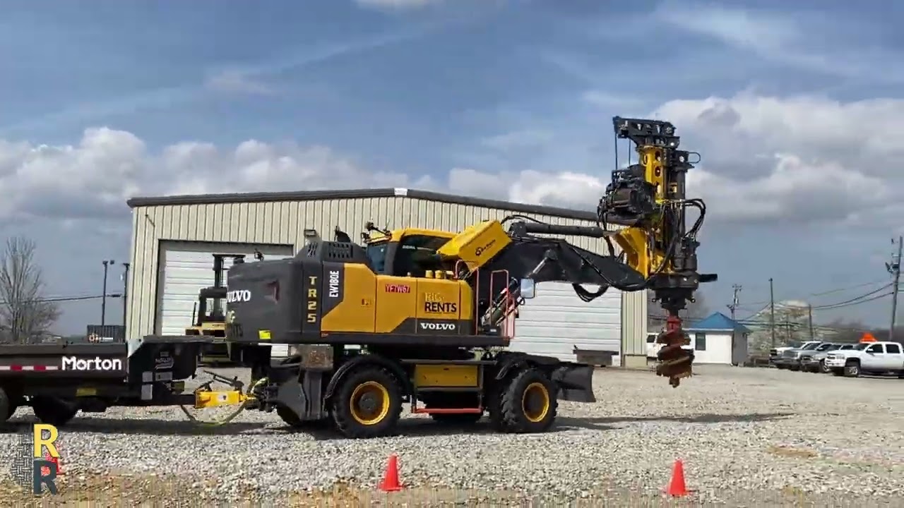 TR25 Wheeled Excavator - LōDril Drill Rig