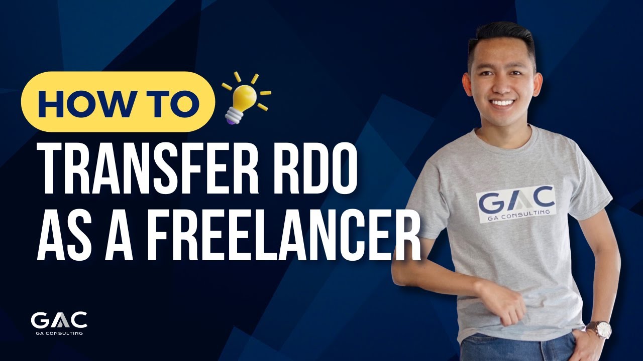 How to transfer RDO as a freelancer #freelancerlife #freelancing